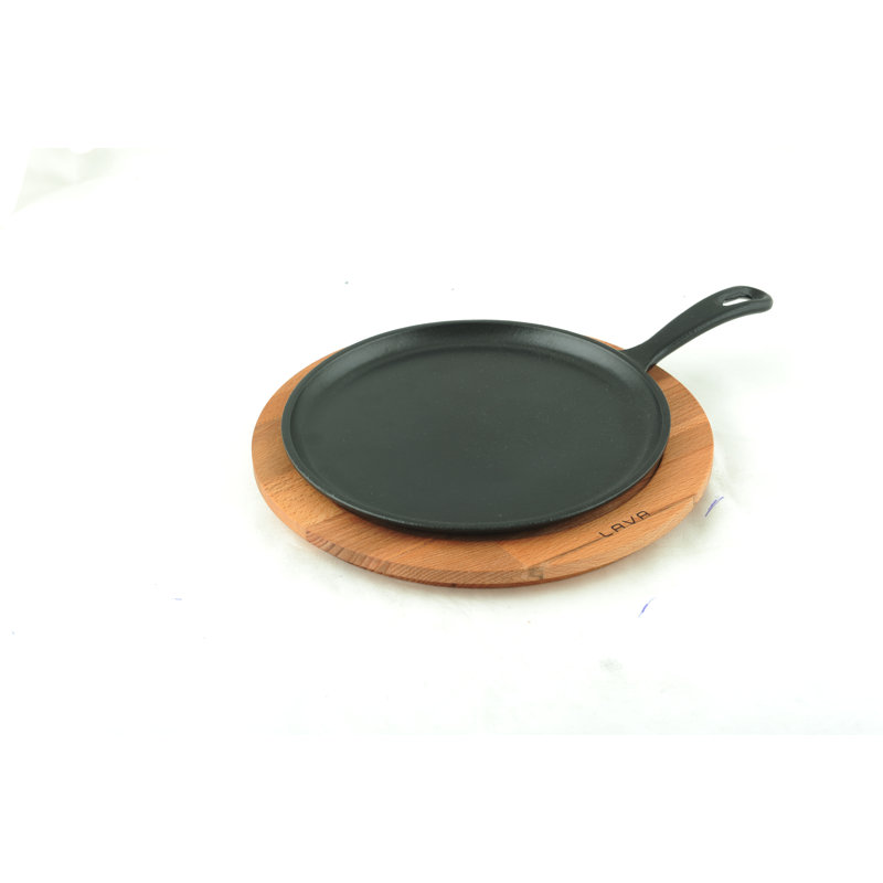 LAVA CAST IRON Lava Enameled Cast Iron Pizza PanCrepe and Pancake Pan